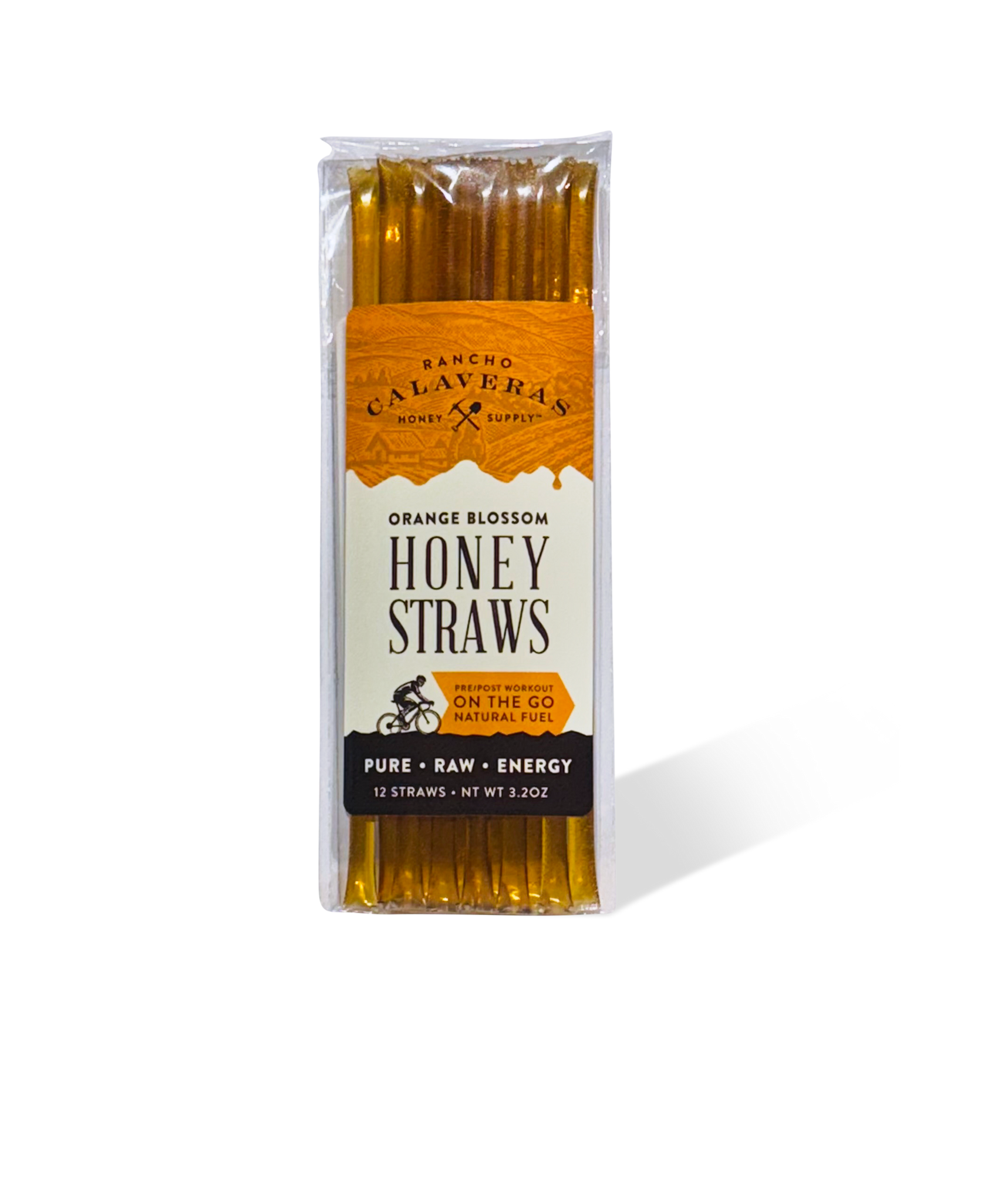 Orange Blossom Honey Straws Pack of 12