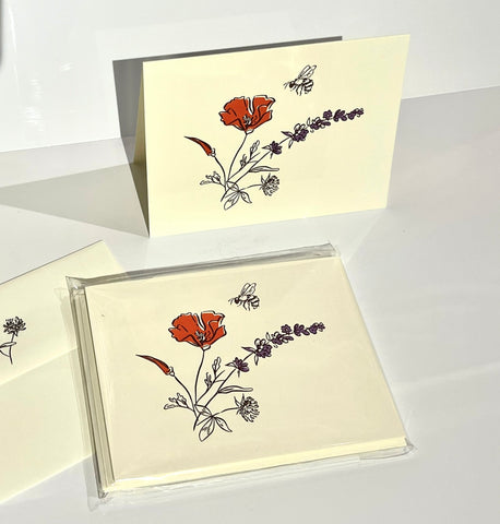 Blank Note Cards- Set Of 6